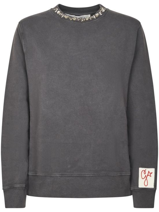 26FW 골든구스 크리스탈 스웨트셔츠 GWP01223P00067260318 Grey