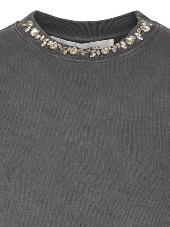 26FW 골든구스 크리스탈 스웨트셔츠 GWP01223P00067260318 Grey - GOLDEN GOOSE