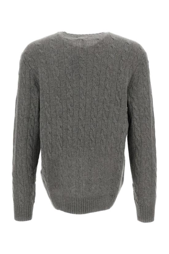 26FW 폴로 랄프로렌 케이블 니트 스웨터 710876762012GREYHEATHER Purple - POLO RALPH LAUREN