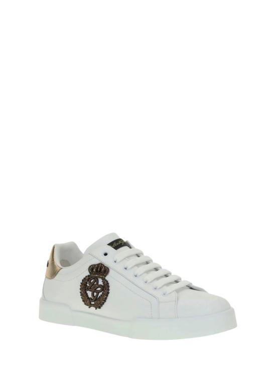 26FW 돌체앤가바나 카프스킨 나파 포르토피노 스니커즈 CS2330AH1368I047 White - DOLCE & GABBANA