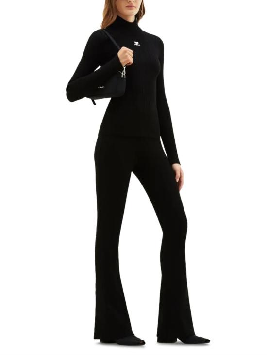 26FW 쿠레쥬 니트웨어 PERMPU022FI00019999 Black - COURREGES