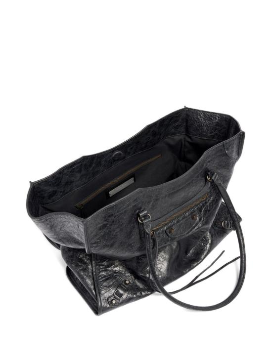 26FW 발렌시아가 가죽 로고 토트백 가방 846921 2ABEK1000 BLACK - BALENCIAGA