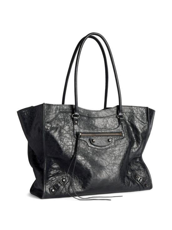 26FW 발렌시아가 가죽 로고 토트백 가방 846921 2ABEK1000 BLACK - BALENCIAGA
