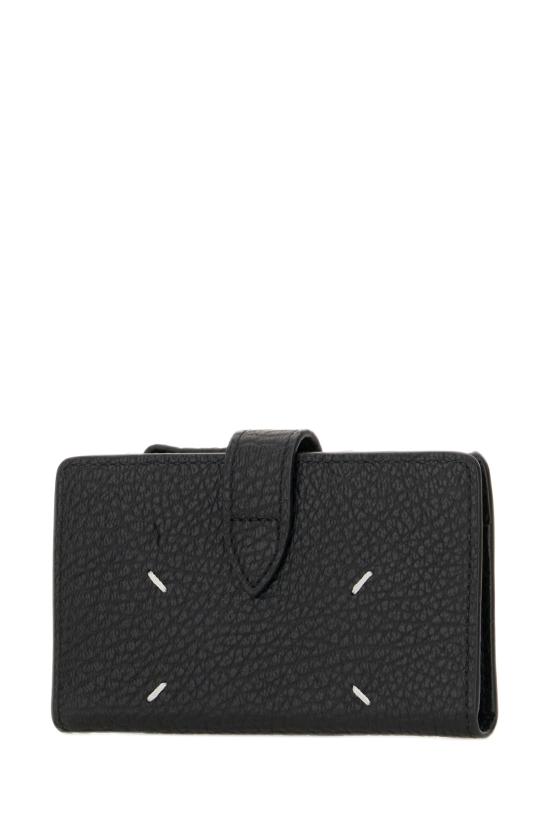 26FW 마르지엘라 포 스티치 지퍼 지갑 SA1VX0019P4455 T8013 BLACK - MAISON MARGIELA