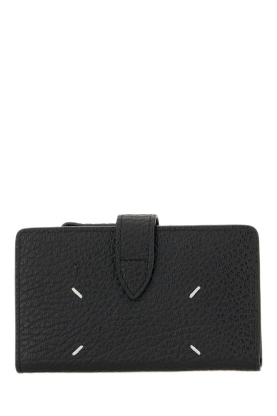 26FW 마르지엘라 포 스티치 지퍼 지갑 SA1VX0019P4455 T8013 BLACK