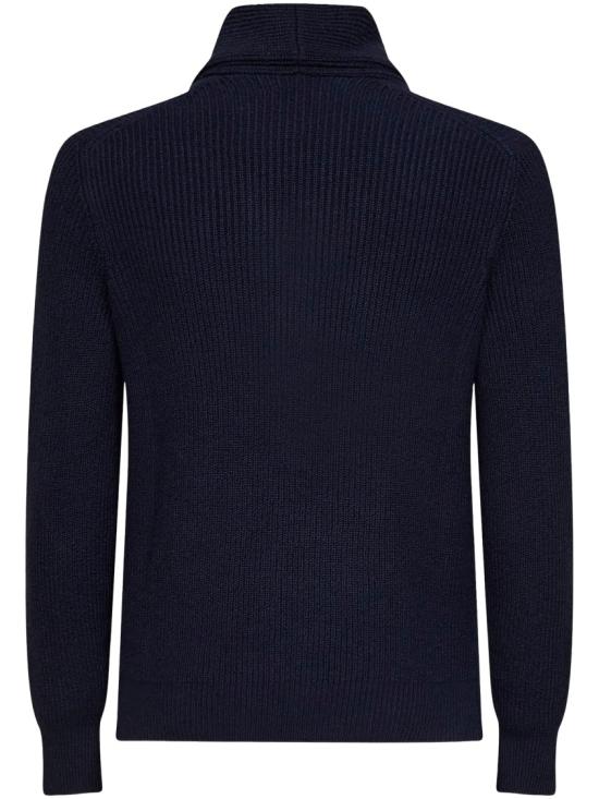 26FW 브루넬로 쿠치넬리 니트웨어 MNI709706C2425 Blue - BRUNELLO CUCINELLI