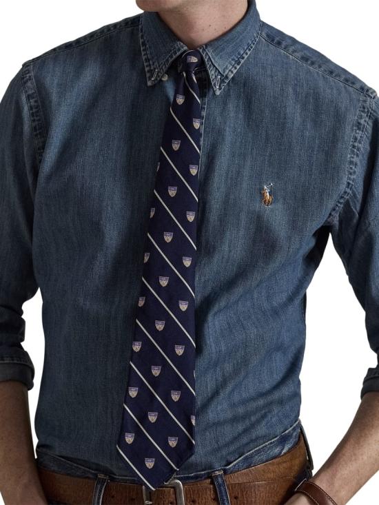 26FW 폴로 랄프로렌 포니로고 자수 데님 셔츠 710792043001 Blue - POLO RALPH LAUREN