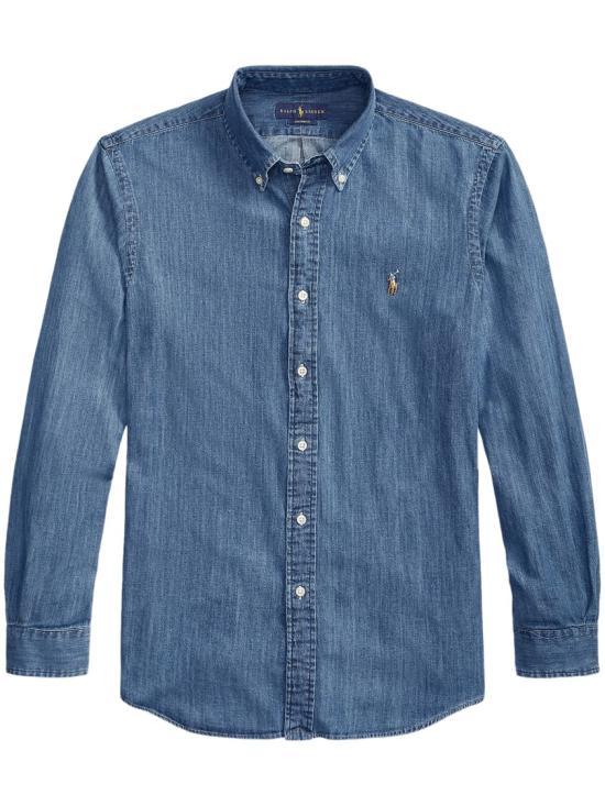 26FW 폴로 랄프로렌 포니로고 자수 데님 셔츠 710792043001 Blue