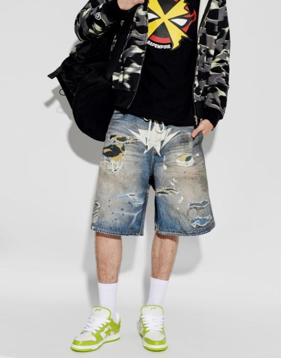26FW 베이프 스니커즈 0ZXSHM313911QGR Yellow - BAPE