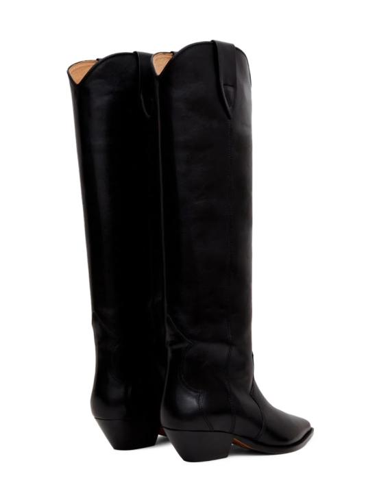 26FW 이자벨마랑 DENVEE 하이 레더 부츠 23ABT0001FA A3A03S01BK Black - ISABEL MARANT
