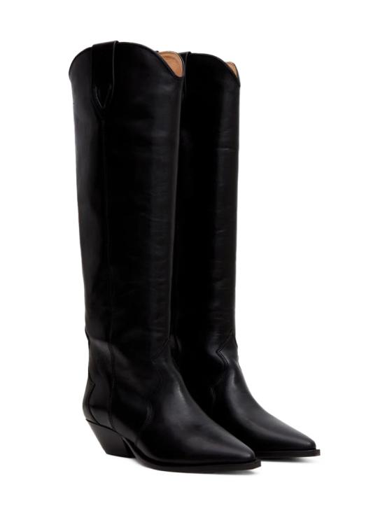 26FW 이자벨마랑 DENVEE 하이 레더 부츠 23ABT0001FA A3A03S01BK Black - ISABEL MARANT