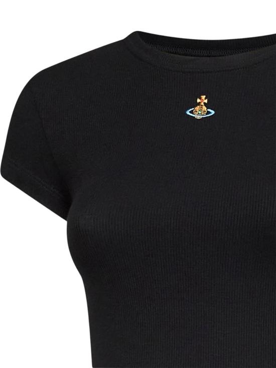 26FW 비비안웨스트우드 베이비 페루 티셔츠 1G010019J00BON401 Black - VIVIENNE WESTWOOD