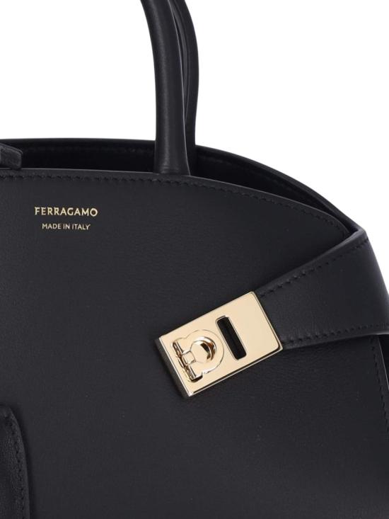 26FW 살바토레 페라가모 토트백 768853009 Black - SALVATORE FERRAGAMO