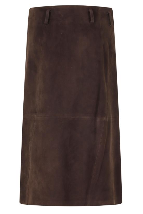 26FW 세미쿠튀르 스커트 Y6WT04 099 Brown