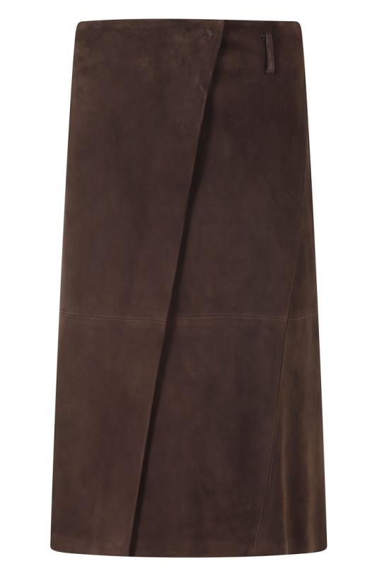 26FW 세미쿠튀르 스커트 Y6WT04 099 Brown - SEMI-COUTURE