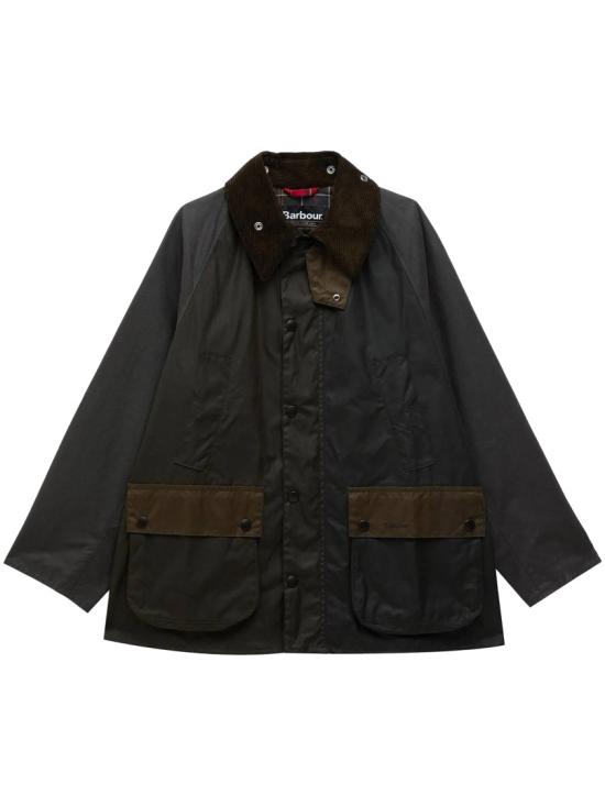 26FW 바버 패치워크 오버사이즈 비데일 왁스 재킷 MWX2500MWXSG51 Black
