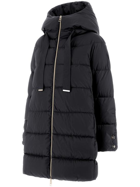 26FW 에르노 새틴 A-셰이프 재킷 PI1304D12170Z9300 Black - HERNO