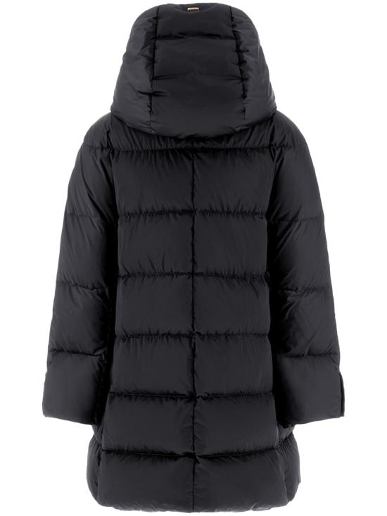 26FW 에르노 새틴 A-셰이프 재킷 PI1304D12170Z9300 Black - HERNO