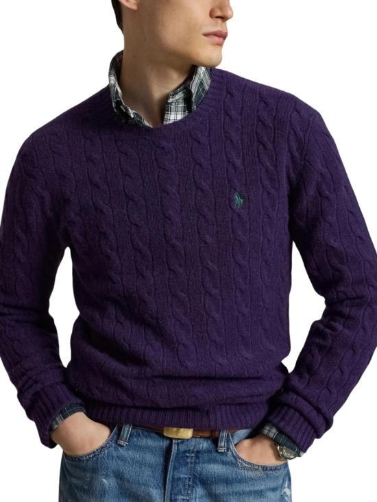 26FW 폴로 랄프로렌 케이블 니트 스웨터 710876762505 Black - POLO RALPH LAUREN