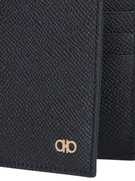 26FW 살바토레 페라가모 간치니 머니클립 반지갑 776473001 Black - SALVATORE FERRAGAMO