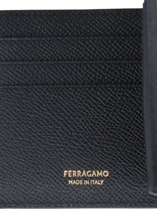 26FW 살바토레 페라가모 간치니 머니클립 반지갑 776473001 Black - SALVATORE FERRAGAMO