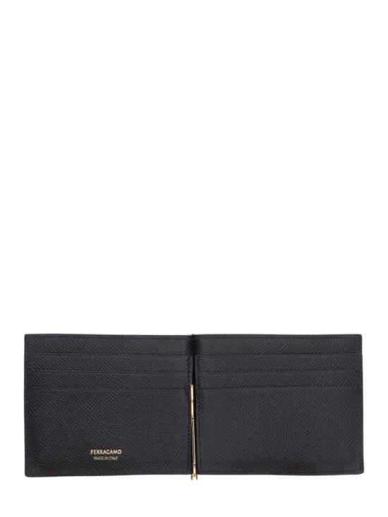 26FW 살바토레 페라가모 간치니 머니클립 반지갑 776473001 Black - SALVATORE FERRAGAMO