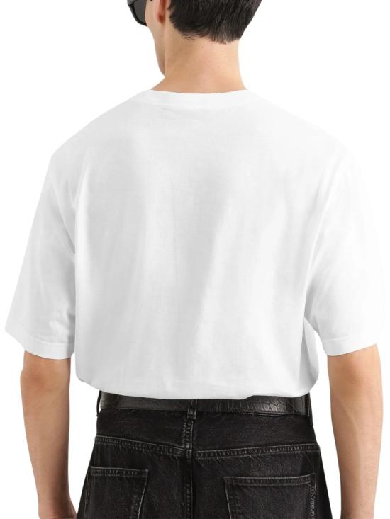 26FW 돌체앤가바나 반팔 티셔츠 G8PN9ZG7Q1WW0800 White - DOLCE & GABBANA
