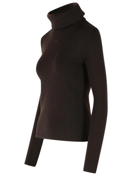 26FW 쿠레쥬 터틀넥 426MPU303FI00901983 Brown - COURREGES