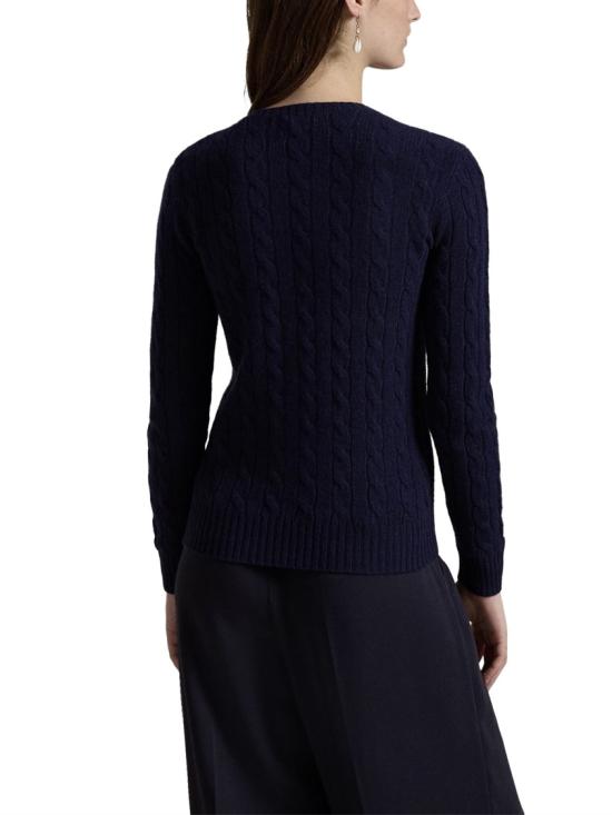 26FW 폴로 랄프로렌 폴로 자수 케이블 니트 스웨터 211971865003 Black - POLO RALPH LAUREN