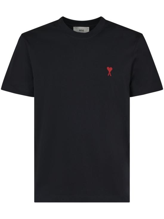 26FW 아미 스몰 하트 로고 티셔츠 BFUTS035724001 Black
