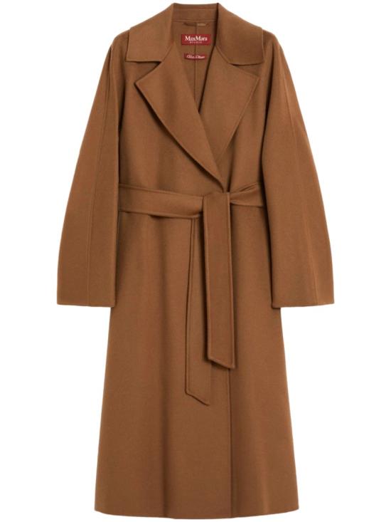 26FW 막스마라 버진 울 벨티드 롱 코트 2626016021600MSTCLES024 Brown