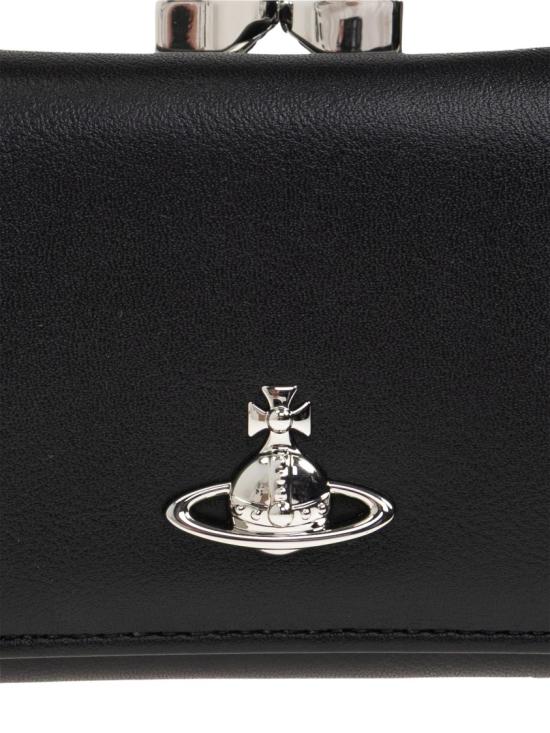 26FW 비비안웨스트우드 크로커다일 엠보스드 프레임 월렛 5115002MWS0026N401 Black - VIVIENNE WESTWOOD