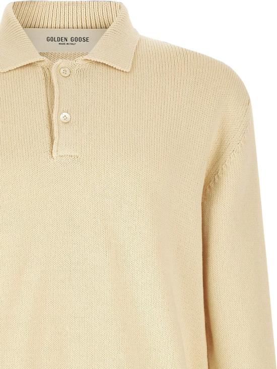 26FW 골든구스 폴로 티셔츠 GMP02822P00267411560 Neutrals - GOLDEN GOOSE