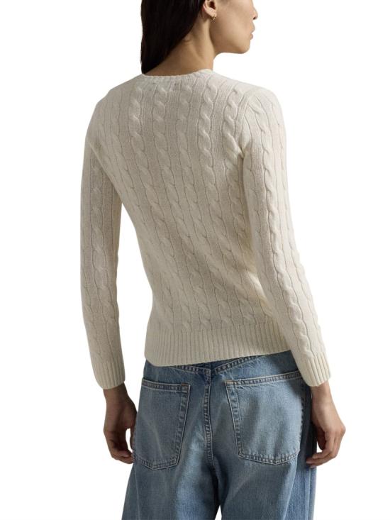 26FW 폴로 랄프로렌 폴로 자수 케이블 니트 스웨터 211971865001 Neutrals - POLO RALPH LAUREN