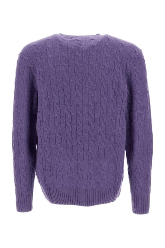 26FW 폴로 랄프로렌 케이블 니트 스웨터 710876762502LIGHTPURPLE - POLO RALPH LAUREN