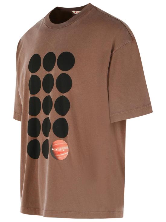 26FW 마르니 폴로 티셔츠 HUJY0001GP USCZ46PRM53 Brown - MARNI
