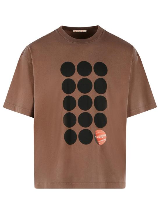 26FW 마르니 폴로 티셔츠 HUJY0001GP USCZ46PRM53 Brown