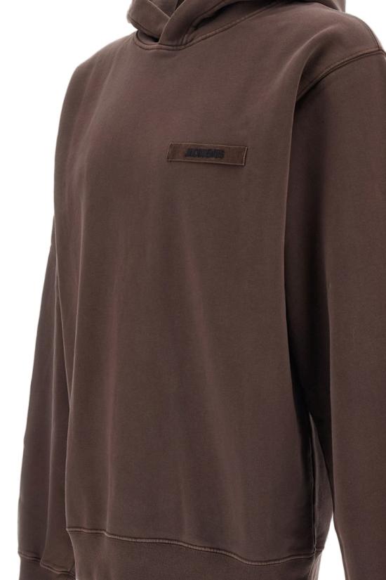 26FW 자크뮈스 그로그랭 후드 티셔츠 HOM00247AJ00126850 Brown - JACQUEMUS