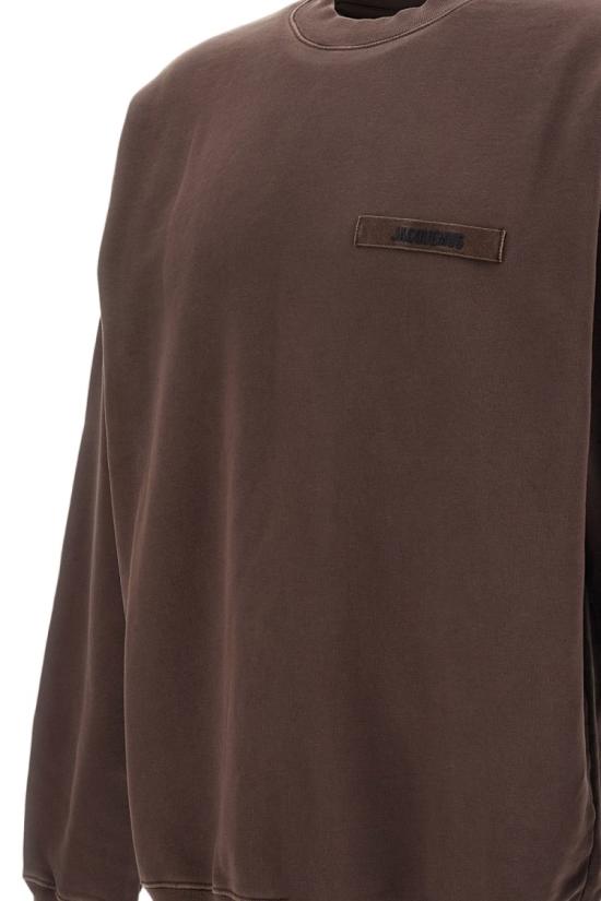 26FW 자크뮈스 그로그랭 스웨트 셔츠 SSM00206AJ00126850 Brown - JACQUEMUS