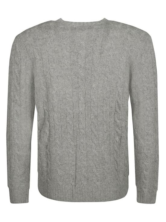 26FW 폴로 랄프로렌 케이블 니트 스웨터 710876762012 Grey - POLO RALPH LAUREN