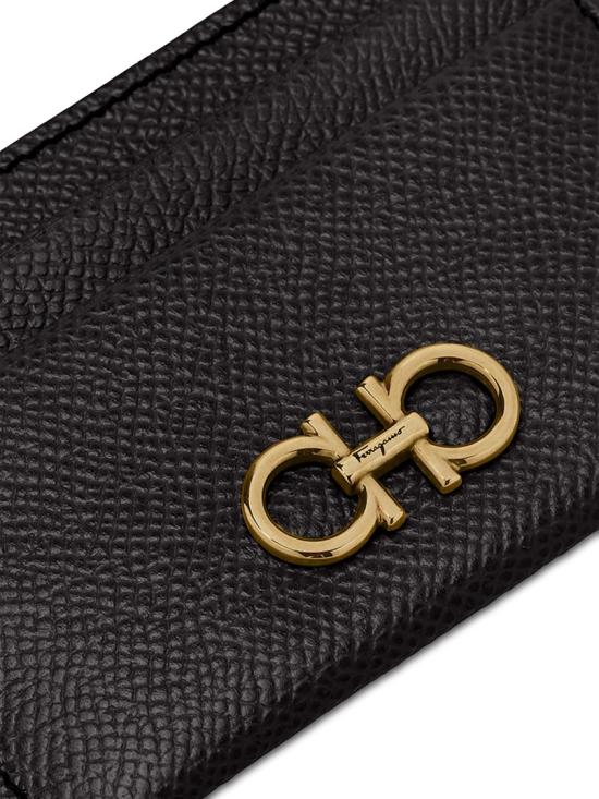 26FW 살바토레 페라가모 간치니 카드지갑 742164001 Black - SALVATORE FERRAGAMO