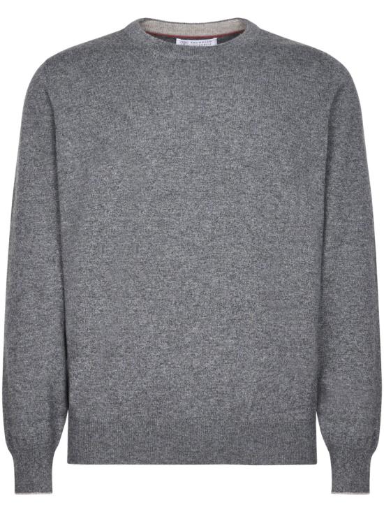 26FW 브루넬로 쿠치넬리 캐시미어 니트 M2200100CFG26 Grey