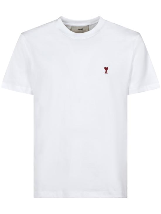 26FW 아미 스몰 하트 로고 티셔츠 BFUTS035724100 White