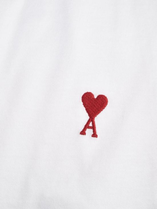 26FW 아미 스몰 하트 로고 티셔츠 BFUTS035724100 White - AMI