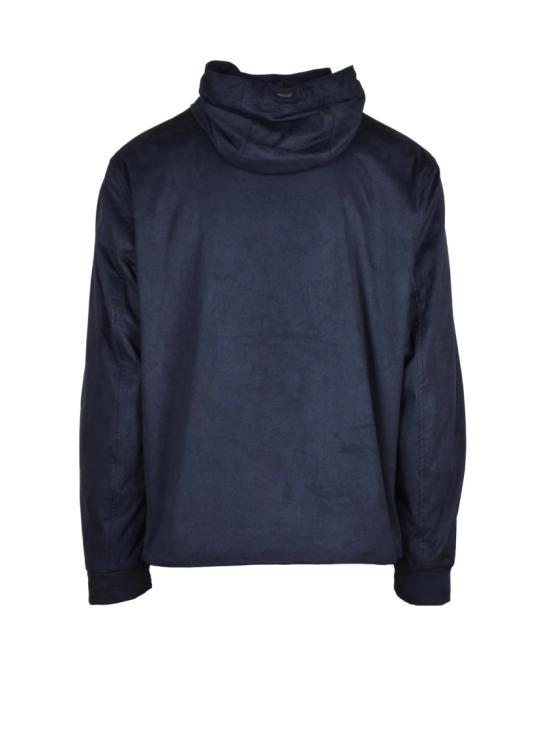 25FW 에르노 자켓 후드 벨벳 재킷, 편안한 핏, 지퍼 여밈 - HERNO