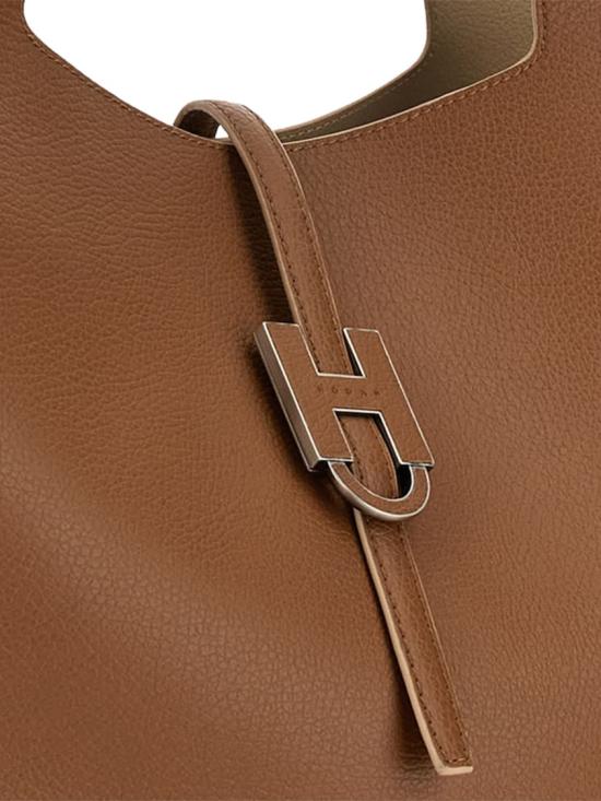 26FW 호간 토트백 KBW01XA0300QVD4068RAME NATURALE CHIARO Brown - HOGAN