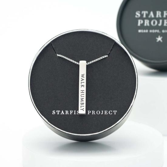 스타피쉬 프로젝트 네크리스 저스티스 스테인리스 바 목걸이 - STARFISH PROJECT