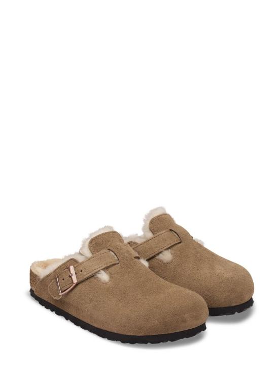 26FW 버켄스탁 보스턴 시어링 스웨이드 뮬 보스턴 시어링 스웨이드 뮬 1032432 Brown - BIRKENSTOCK
