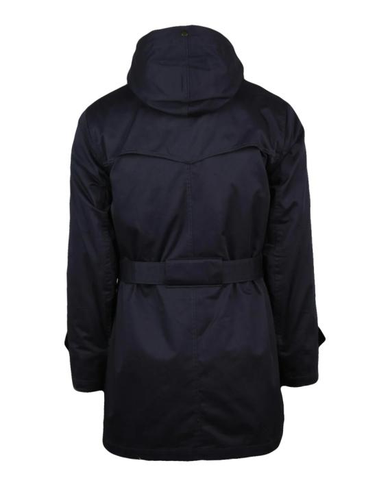 25FW L Eskimo 자켓 탈부착 가능한 플러시 안감과 실용적인 포켓이 있는 파란색 파카 - OTHER BRANDS