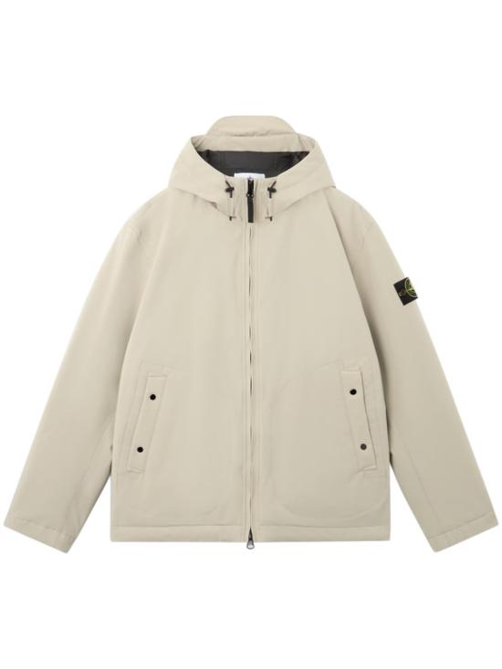 26FW 스톤 아일랜드 소프트 쉘 R E.다이 테크놀로지 윈드 앤 워터 레지스턴트 멤브레인 후드 자켓 S154100108S0A27V0095 Neutrals